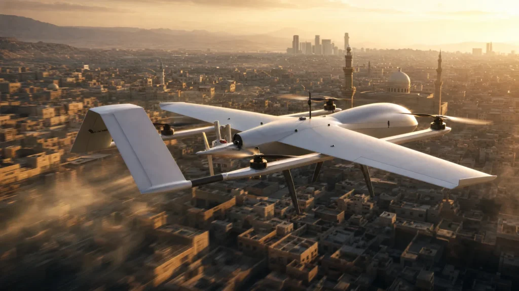 CQ55A hybrid VTOL UAV, 8 h endurance