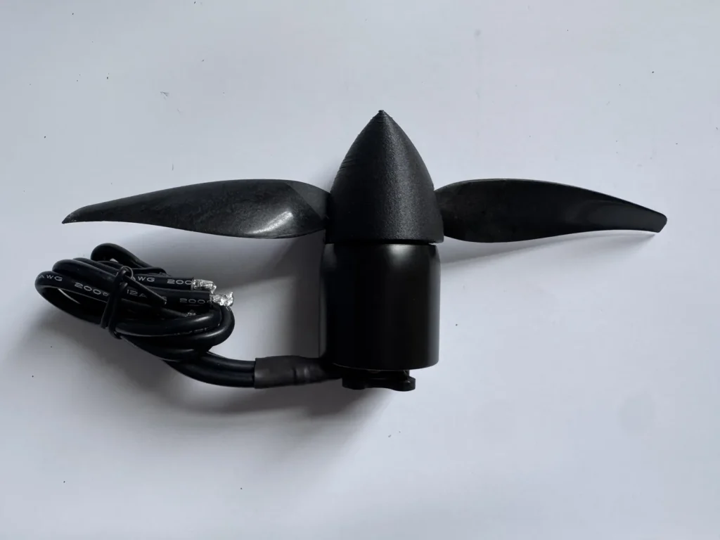 UAV powertrain motor rear view with mount